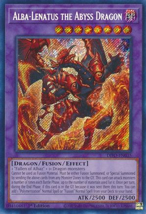 Alba-Lenatus the Abyss Dragon (DIFO-EN035) - Dimension Force 1st Edition