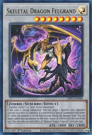 Skeletal Dragon Felgrand (DIFO-EN040) - Dimension Force 1st Edition