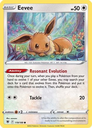 Eevee 119/189  SWSH10 Astral Radiance - Common