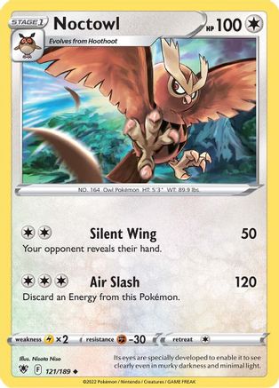 Noctowl 121/189  SWSH10 Astral Radiance - Uncommon