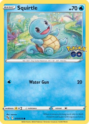 Squirtle 015/078  Pokemon GO - Common