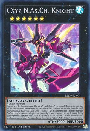CXyz N.As.Ch. Knight (LED9-EN004) - Legendary Duelists: Duels From the Deep 1st Edition