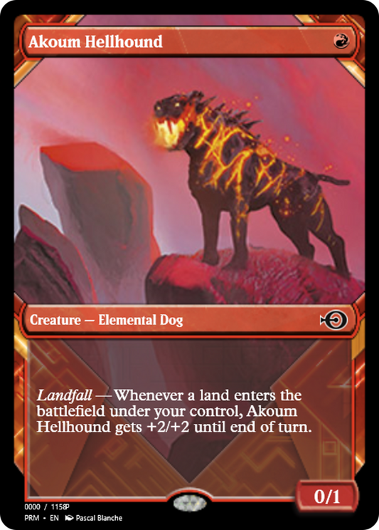 Akoum Hellhound (PRM-83690) - Magic Online Promos