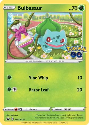 Bulbasaur SWSH231  - Holofoil SWSH Sword & Shield Promo Cards - Promo
