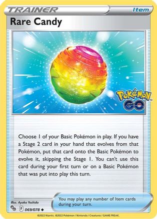 Rare Candy 069/078  Pokemon GO - Uncommon
