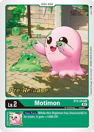 Motimon (BT9-004) - X Record Pre-Release Cards Foil