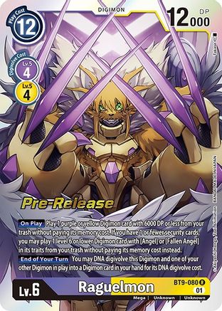 Raguelmon (BT9-080) - X Record Pre-Release Cards Foil