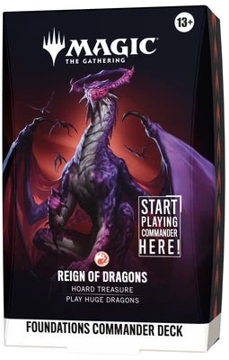 MTG FOUNDATIONS COMMANDER DECK - REIGN OF DRAGONS