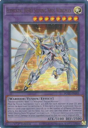 Elemental HERO Shining Neos Wingman (POTE-EN041) - Power of the Elements 1st Edition