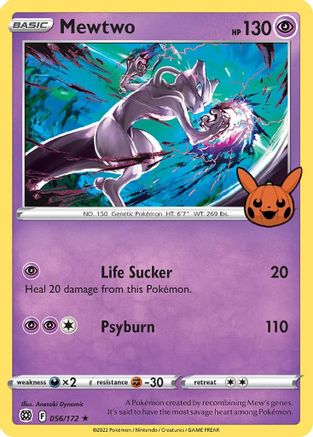 Mewtwo 056/172  - Holofoil Trick or Trade BOOster Bundle - Promo