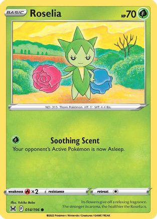 Roselia 014/196  SWSH11 Lost Origin - Common