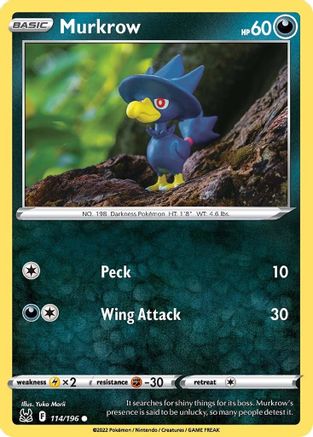 Murkrow 114/196  SWSH11 Lost Origin - Common