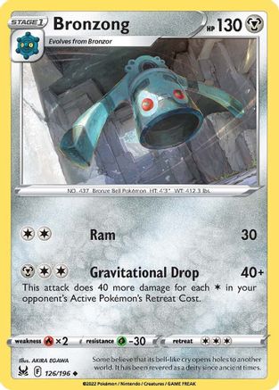 Bronzong 126/196  SWSH11 Lost Origin - Uncommon