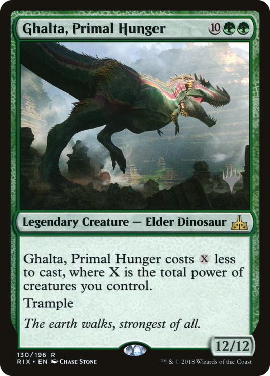 Ghalta, Primal Hunger (PPM20-130P) - Rivals of Ixalan Promos Foil