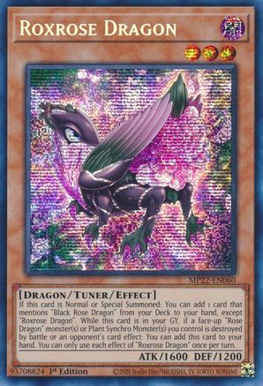 Roxrose Dragon (MP22-EN060) - 2022 Tin of the Pharaoh's Gods 1st Edition