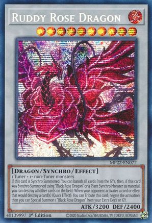 Ruddy Rose Dragon (MP22-EN077) - 2022 Tin of the Pharaoh's Gods 1st Edition