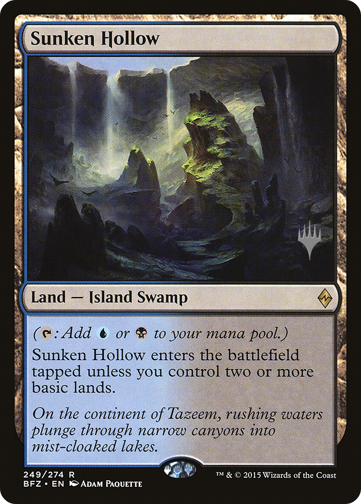 Sunken Hollow (PPKHM-249P) - Battle for Zendikar Promos