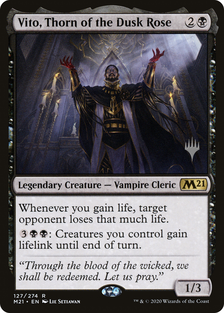 Vito, Thorn of the Dusk Rose (PPM21-127P) - Core Set 2021 Promos