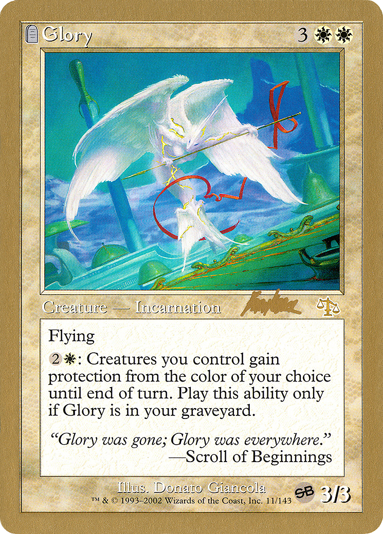 Glory - 2002 Brian Kibler (JUD) (SB) (WCD-) - World Championship Decks 2002