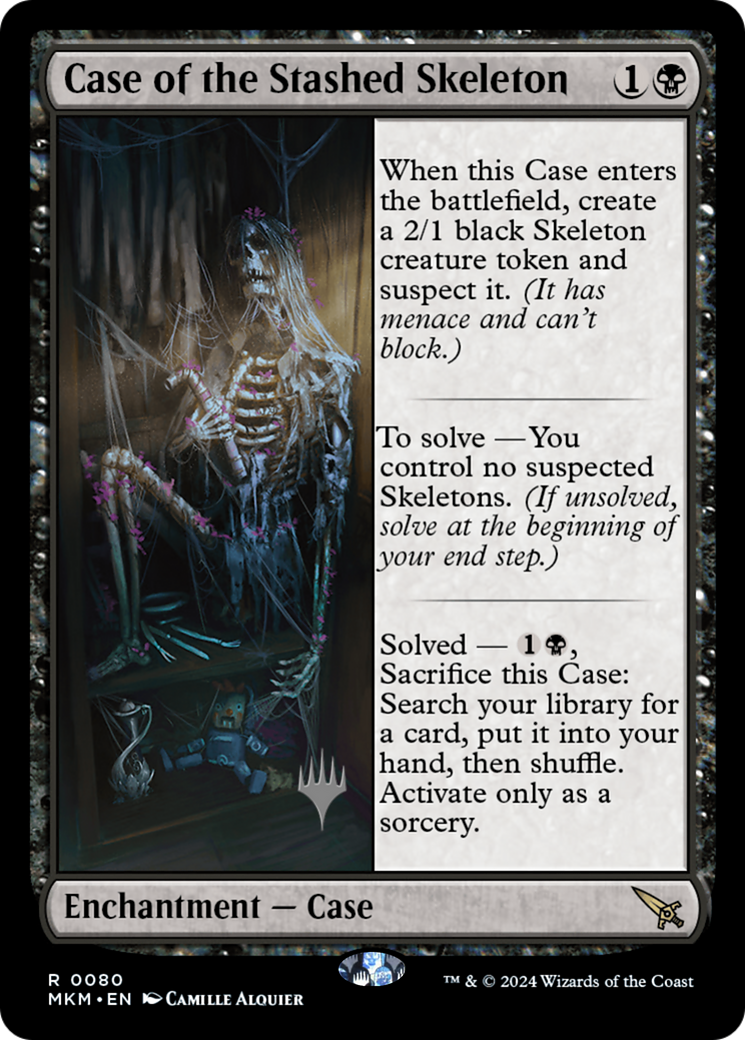 Case of the Stashed Skeleton (PPMKM-80P) - Murders at Karlov Manor Promos