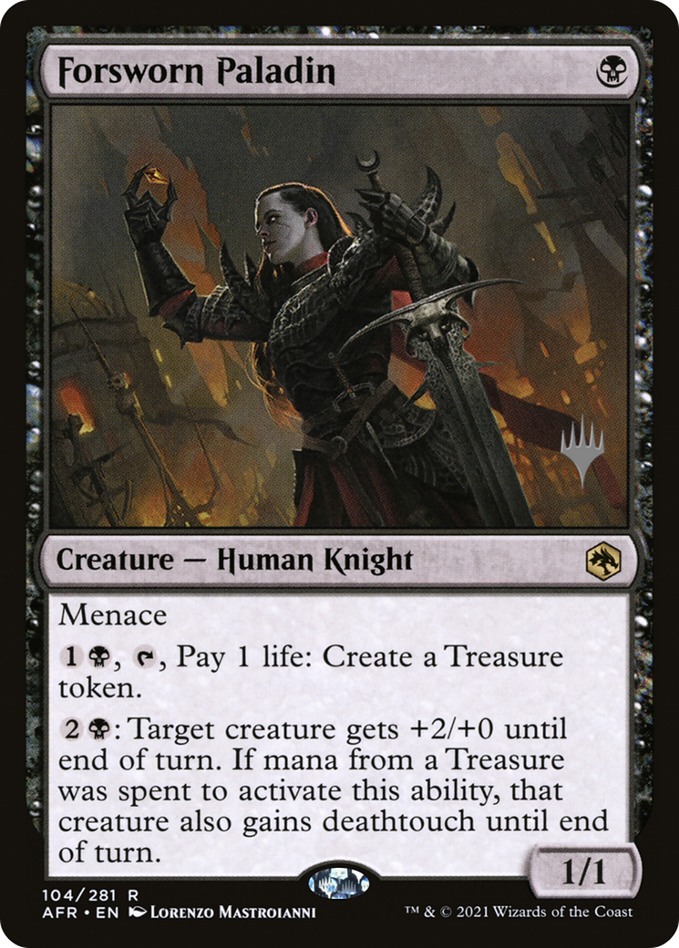Forsworn Paladin (PPAFR-104P) - Adventures in the Forgotten Realms Promos Foil
