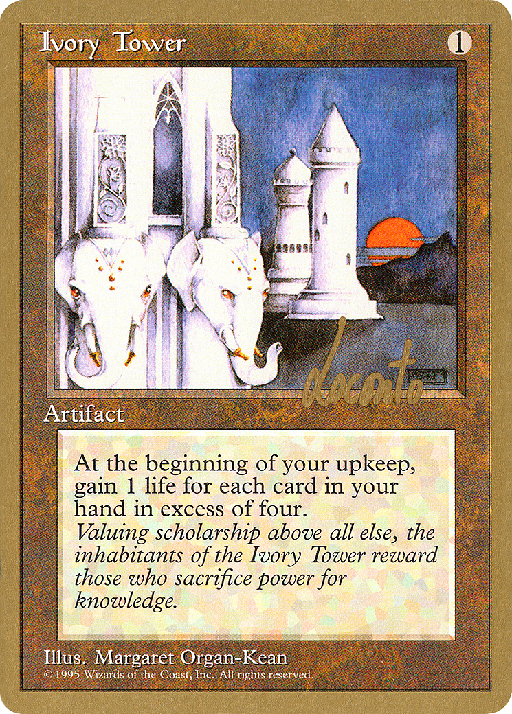 Ivory Tower - 1996 Michael Loconto (4ED) (WCD-) - Pro Tour Collector Set