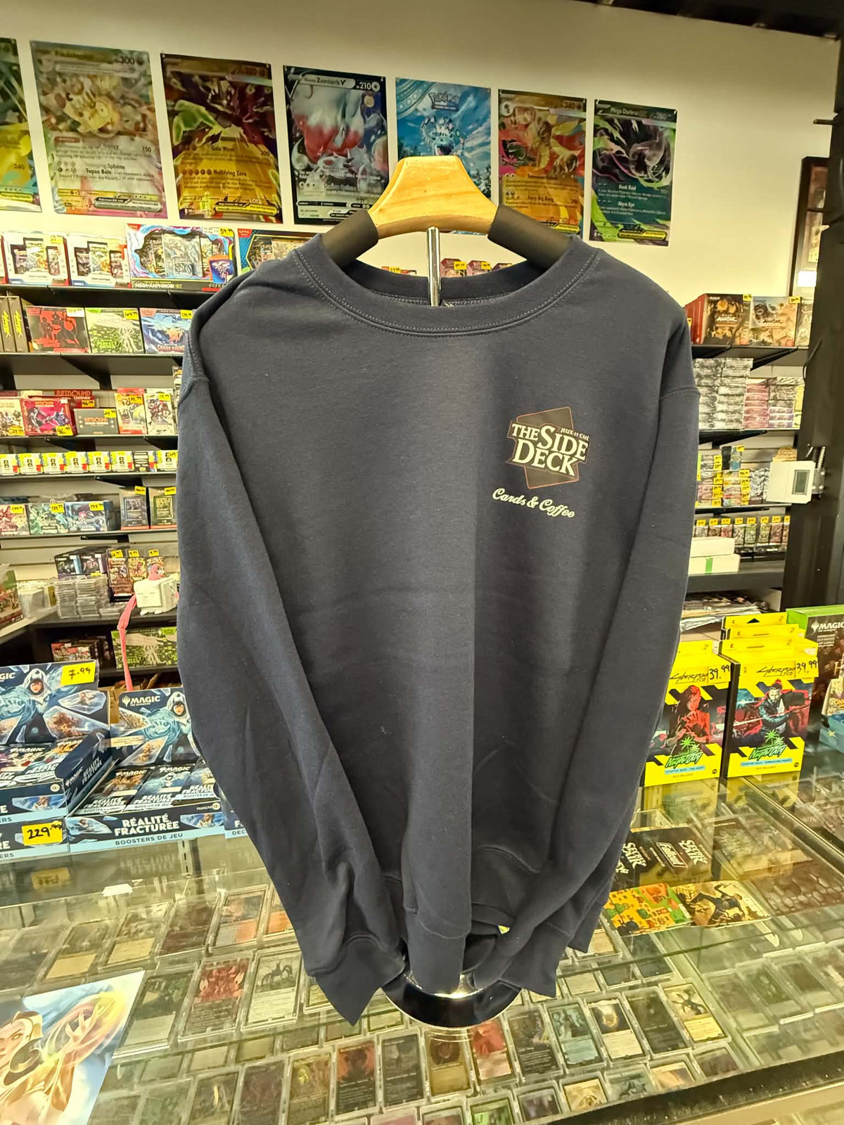 TSD Crewneck "Cards & Coffee" - Navy Blue