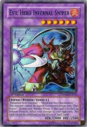 Evil Hero Infernal Sniper (DP06-EN012) - Duelist Pack 6: Jaden Yuki 3 1st Edition