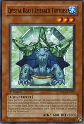 Crystal Beast Emerald Tortoise (DP07-EN003) - Duelist Pack 7: Jesse Anderson 1st Edition