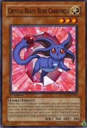 Crystal Beast Ruby Carbuncle (DP07-EN001) - Duelist Pack 7: Jesse Anderson Unlimited