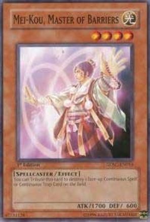 Mei-Kou, Master of Barriers (SDSC-EN016) - Structure Deck: Spellcaster's Command Unlimited