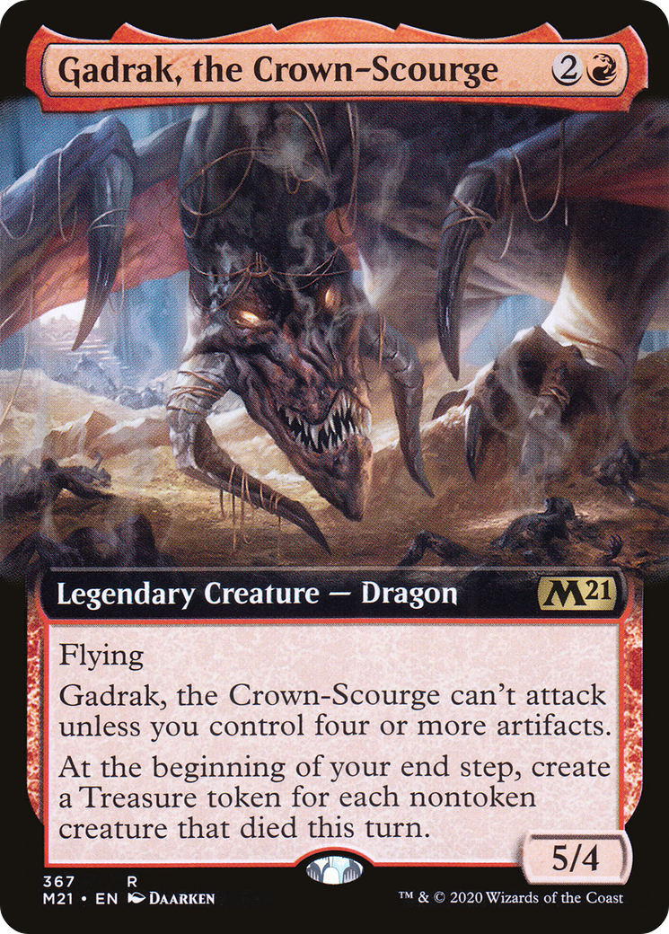 Gadrak, the Crown-Scourge (M21-367) - Core Set 2021: (Extended Art) Foil