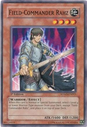 Field-Commander Rahz (SDWS-EN015) - Structure Deck: Warriors' Strike 1st Edition
