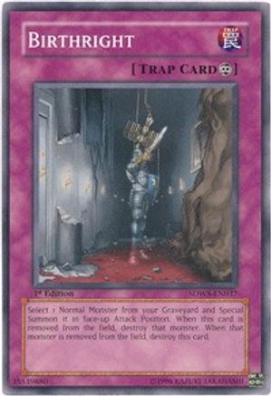 Birthright (SDWS-EN037) - Structure Deck: Warriors' Strike 1st Edition