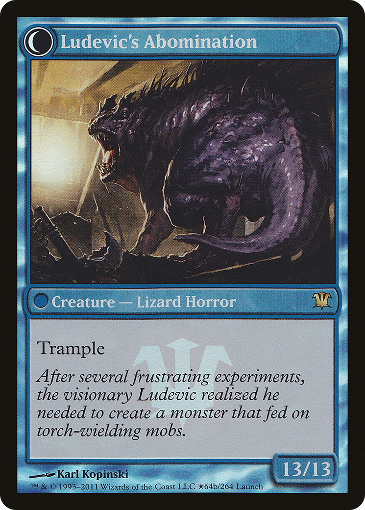 Ludevic's Test Subject // Ludevic's Abomination (LARP-64★) - Innistrad Promos: (Double Faced Transform) Foil