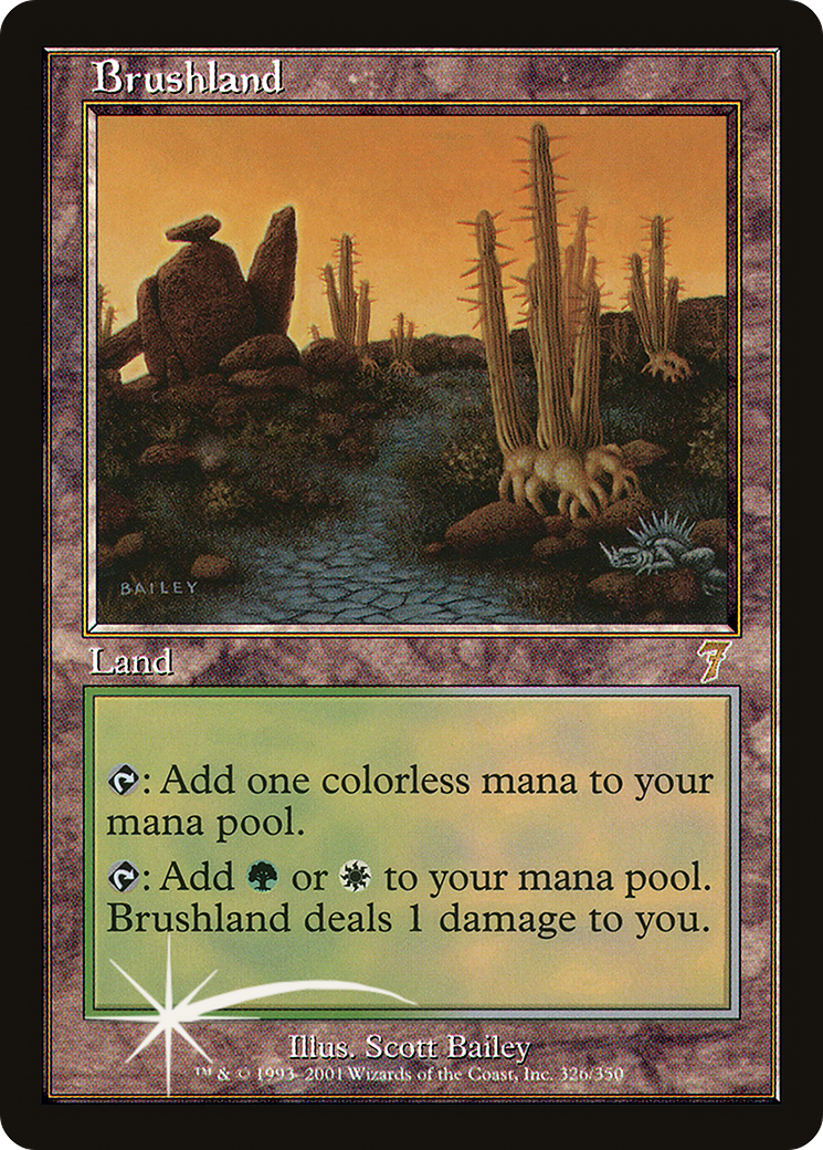 Brushland (7ED-326★) - Seventh Edition Foil