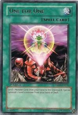 One for One (DP09-EN018) - Duelist Pack 9: Yusei 2 1st Edition