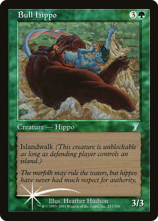 Bull Hippo (7ED-233★) - Seventh Edition Foil