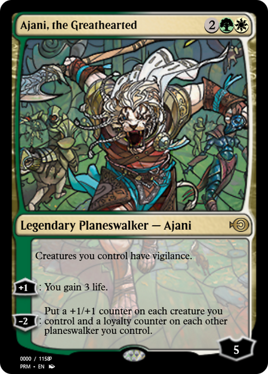 Ajani, the Greathearted (PRM-78029) - Magic Online Promos Foil