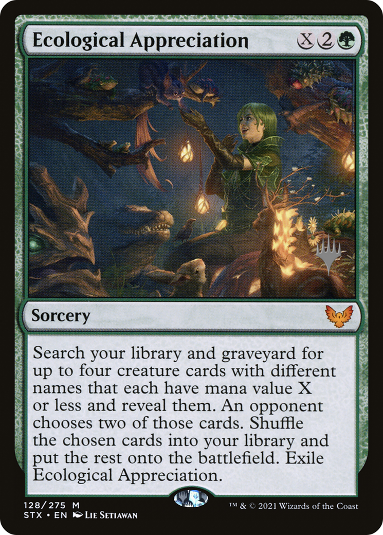 Ecological Appreciation (PPSTX-128P) - Strixhaven: School of Mages Promos Foil