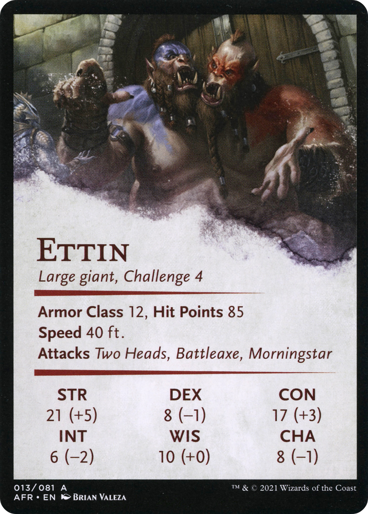 Power of Persuasion // Ettin (AAFR-013) - Adventures in the Forgotten Realms Art Series (Borderless) Foil
