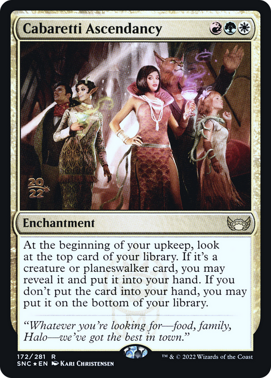 Cabaretti Ascendancy (PRE-172S) - Streets of New Capenna Promos Foil