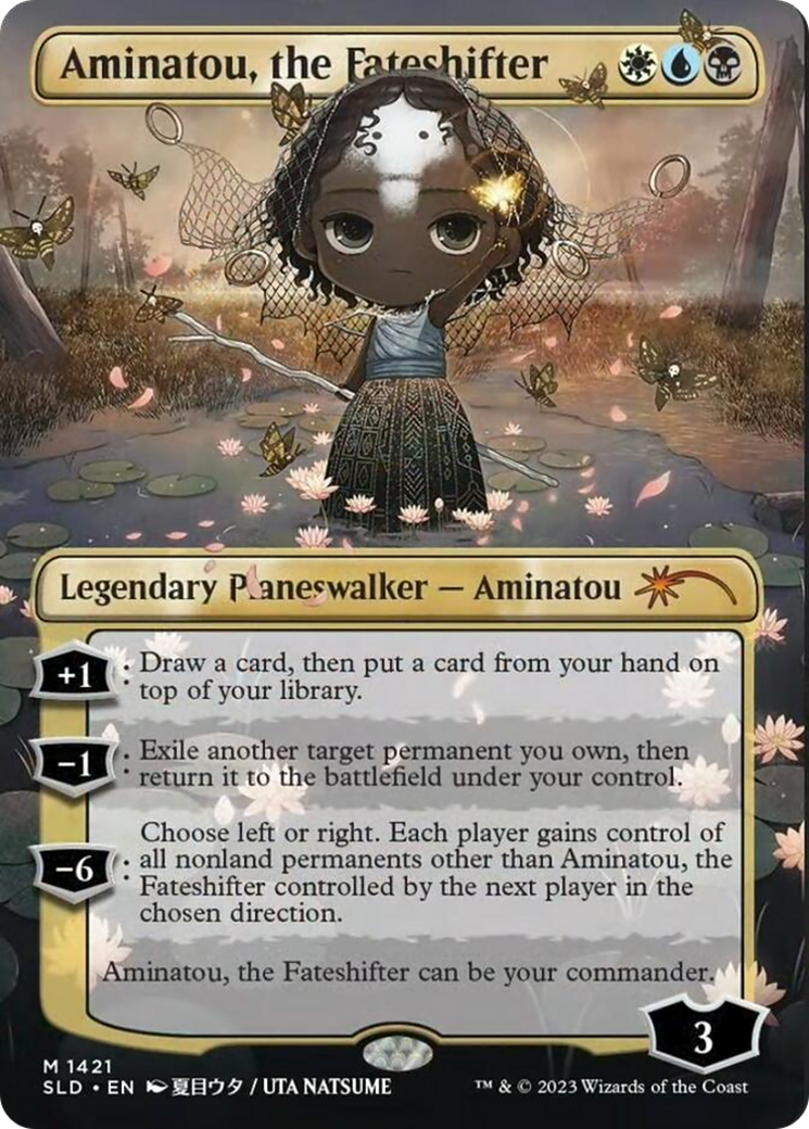 Aminatou, the Fateshifter (SLD-1421★) - Secret Lair Drop (Borderless) Foil