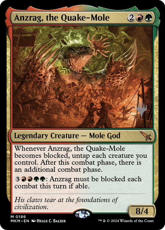 Anzrag, the Quake-Mole (PPMKM-186P) - Murders at Karlov Manor Promos