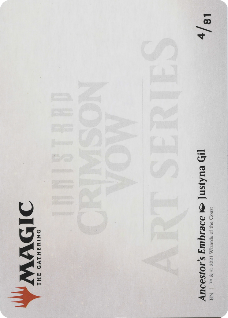 Ancestor's Embrace // Ancestor's Embrace (AVOW-004) - Crimson Vow Art Series (Borderless)