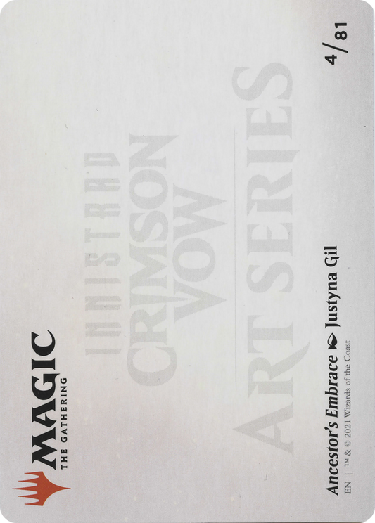 Ancestor's Embrace // Ancestor's Embrace (AVOW-004) - Crimson Vow Art Series (Borderless) Foil