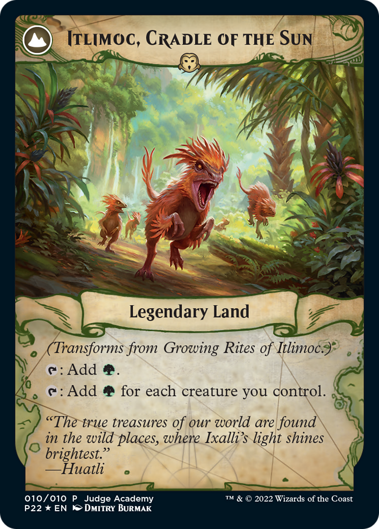 Growing Rites of Itlimoc // Itlimoc, Cradle of the Sun (JDG-010) - Judge Gift Cards 2022: (compasslanddfc) Foil