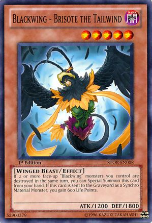 Blackwing - Brisote the Tailwind (STOR-EN008) - Storm of Ragnarok 1st Edition