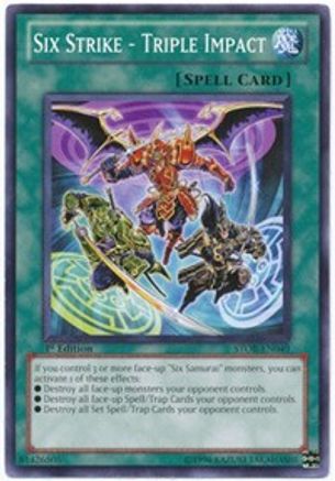 Six Strike - Triple Impact (STOR-EN049) - Storm of Ragnarok 1st Edition