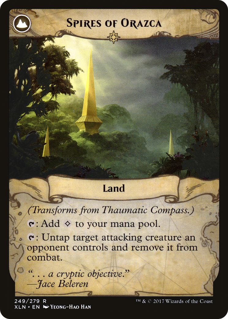 Thaumatic Compass // Spires of Orazca (XLN-249) - Ixalan: (compasslanddfc) Foil